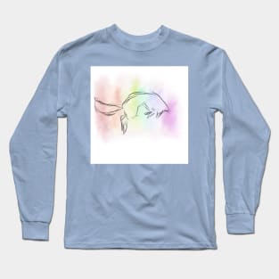 Rainbow Fox Long Sleeve T-Shirt